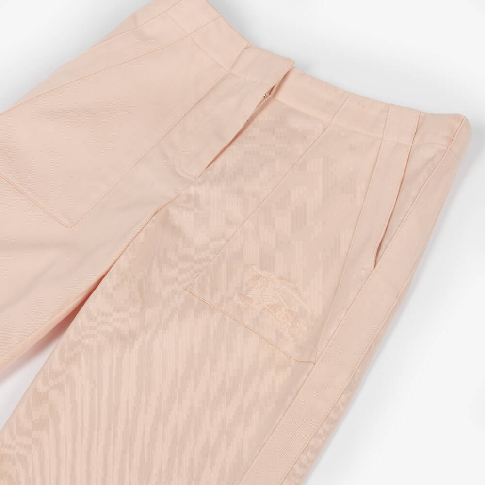 Burberry-Брюки из розового твила для девочек | Childrensalon Outlet