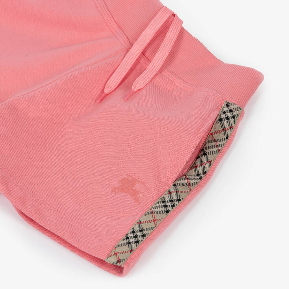 Burberry-Шорты в клетку розовые для девочек | Childrensalon Outlet