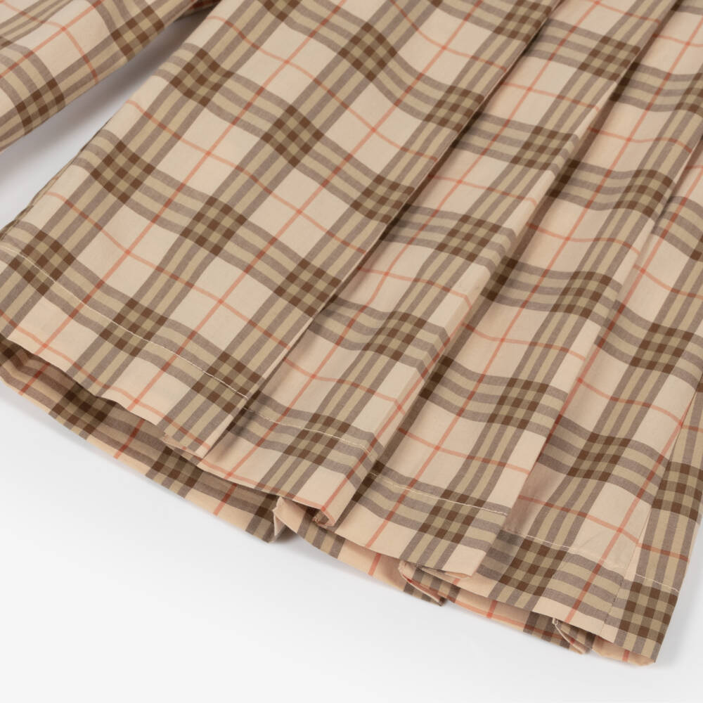 Burberry-Плюшевые клетчатые хлопковые брюки для девочек | Childrensalon Outlet