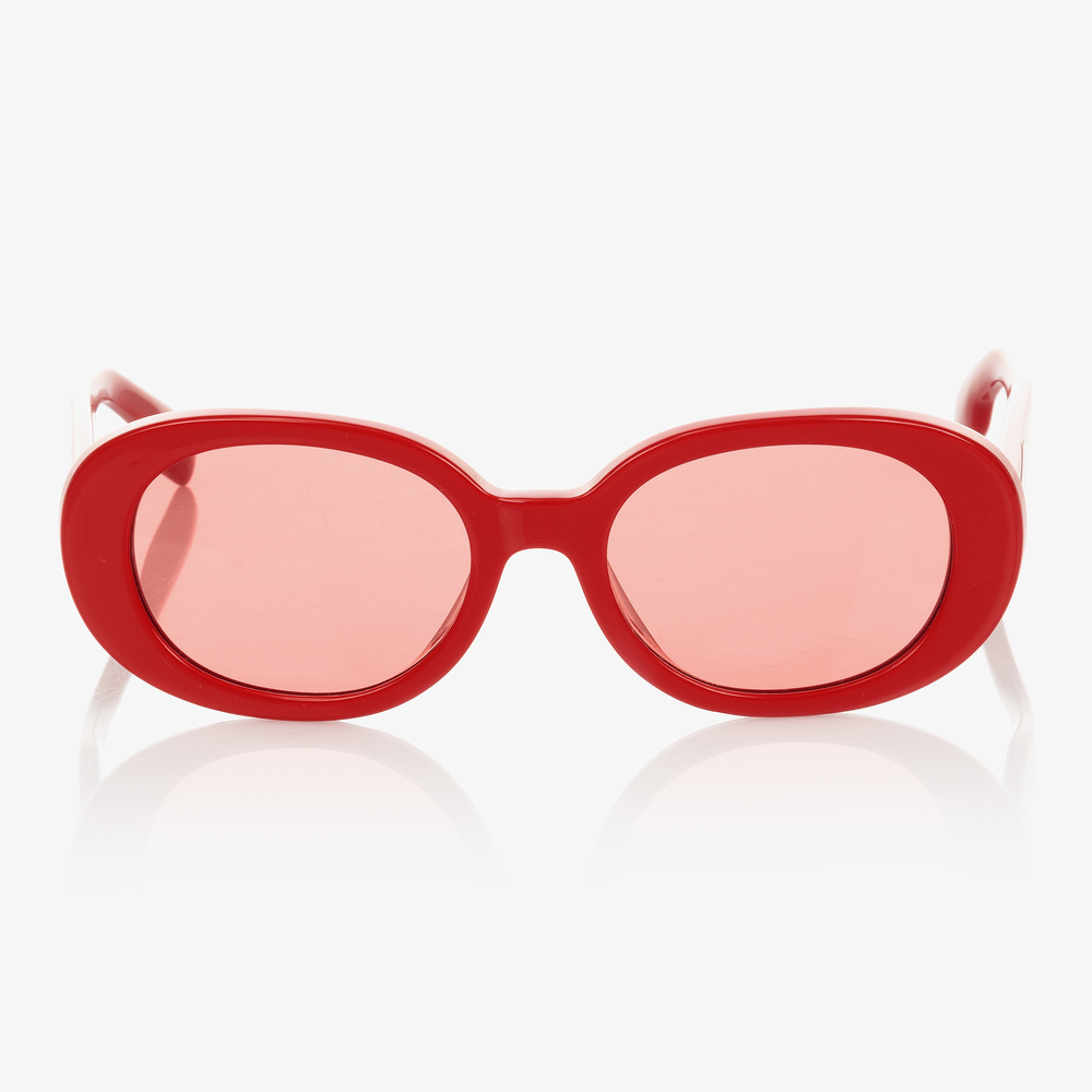 Burberry-نظارات شمسية لون أحمر للبنات | Childrensalon Outlet