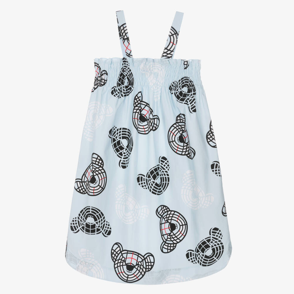 Burberry-Girls Sky Bear Motif Dress | Childrensalon Outlet