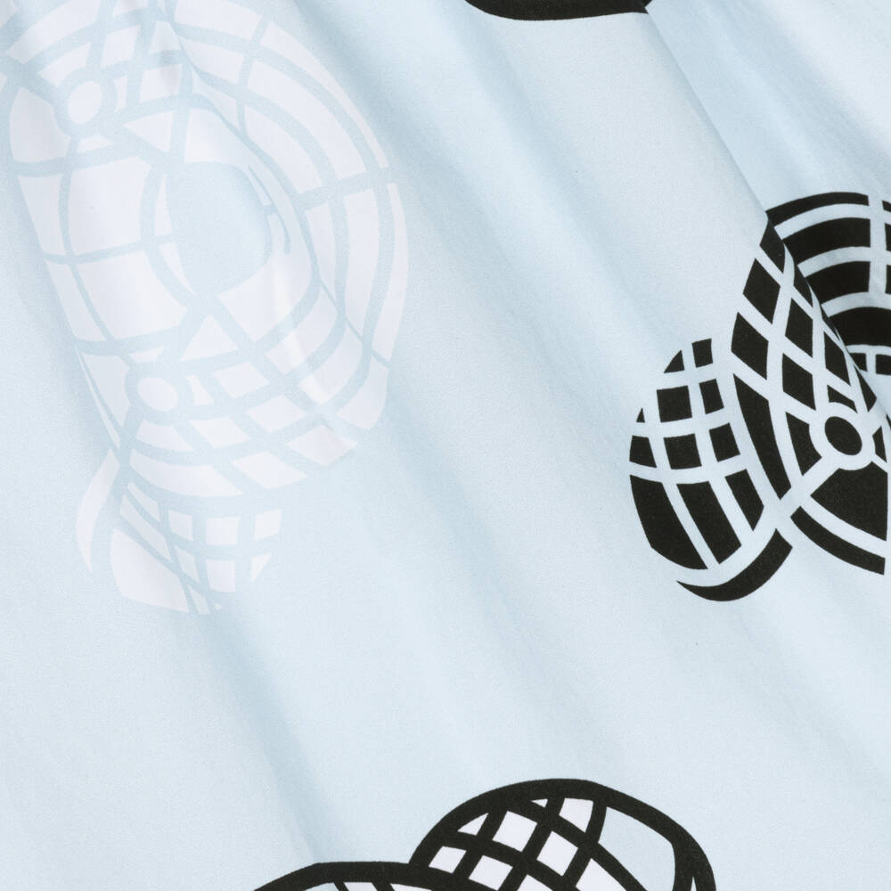 Burberry-فستان أزرق سماوي بطبعة دب للفتيات | Childrensalon Outlet