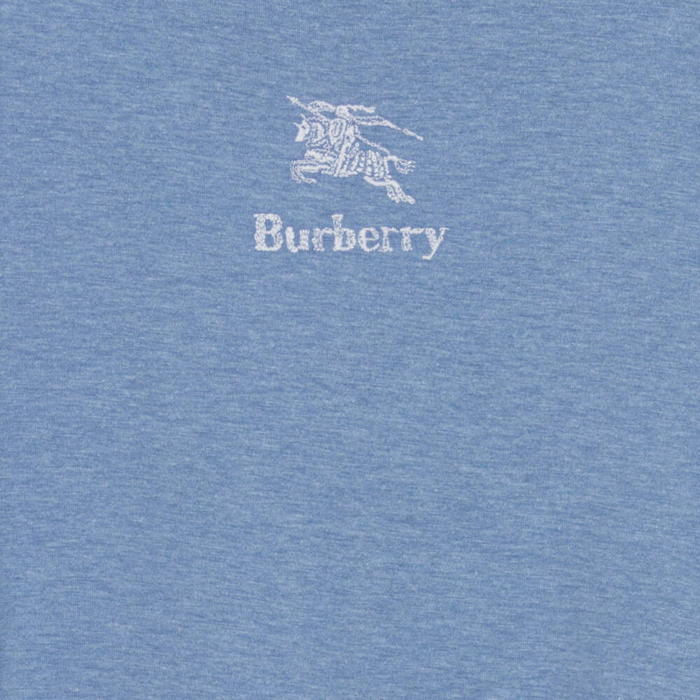 Burberry-Girls' Soft Blue Jersey Dress | Childrensalon Outlet
