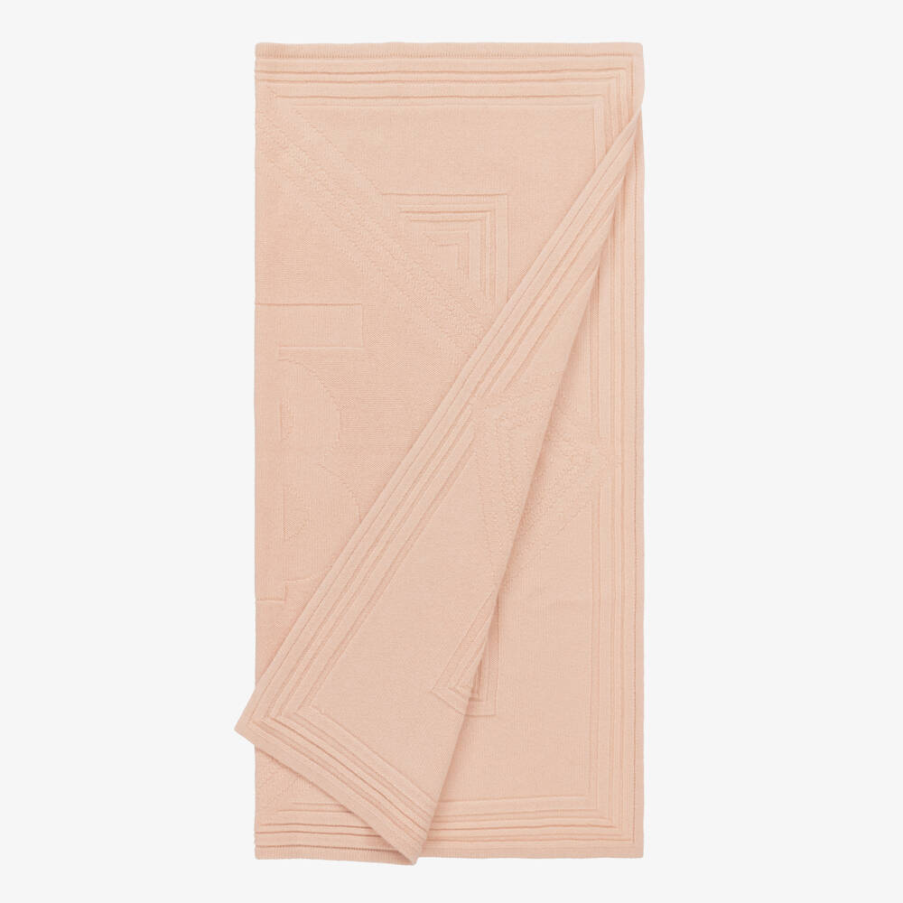 Burberry-Girls' Soft Pink Cashmere Wrap | Childrensalon Outlet