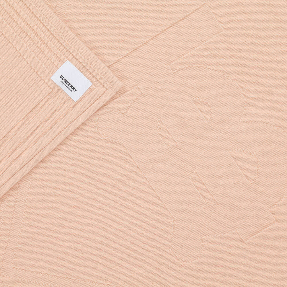 Burberry-Girls' Soft Pink Cashmere Wrap | Childrensalon Outlet