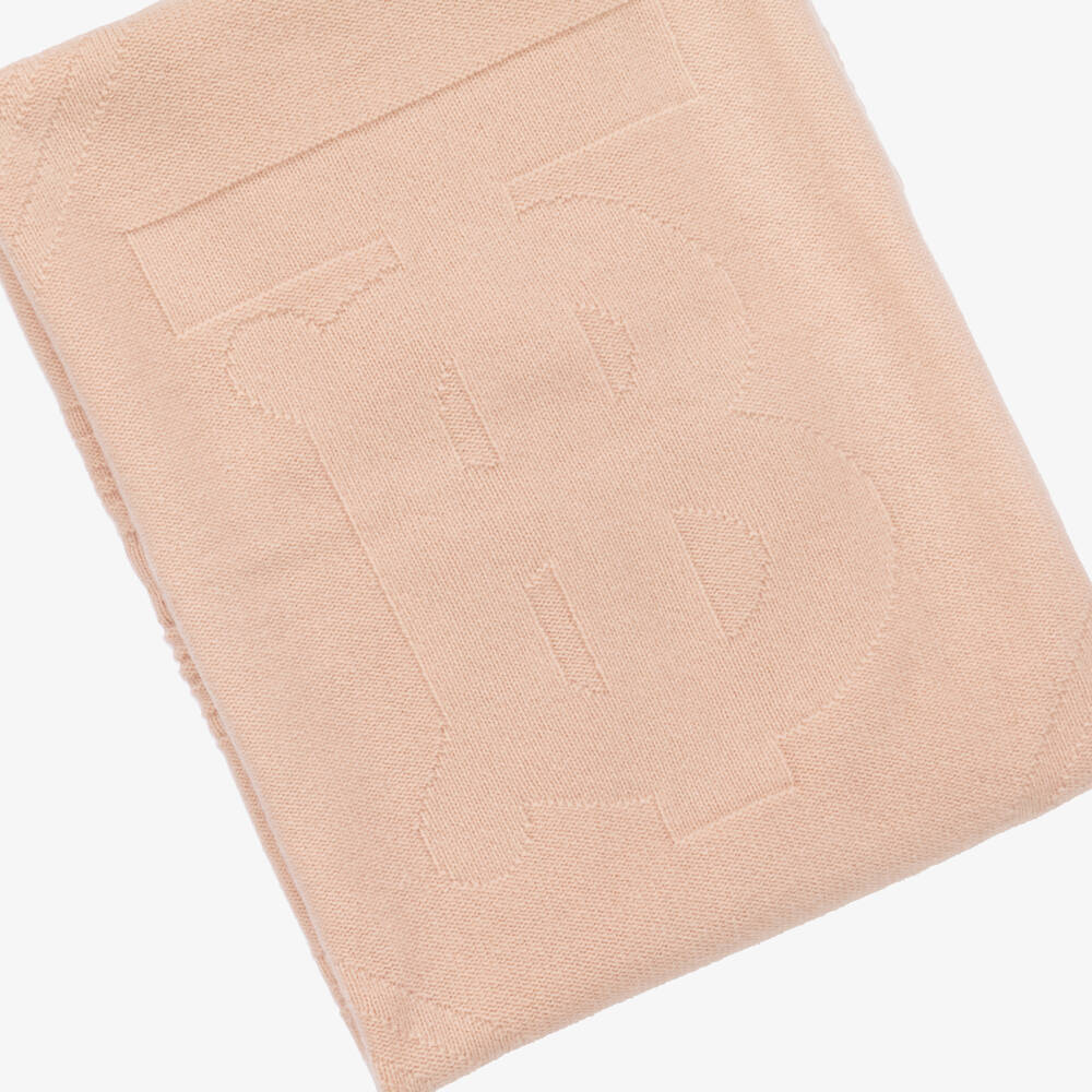 Burberry-Girls' Soft Pink Cashmere Wrap | Childrensalon Outlet