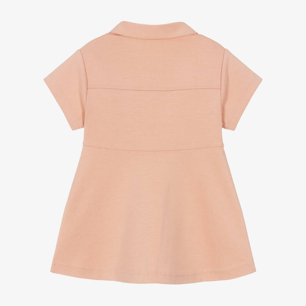Burberry-Girls Soft Pink Jersey Frock | Childrensalon Outlet