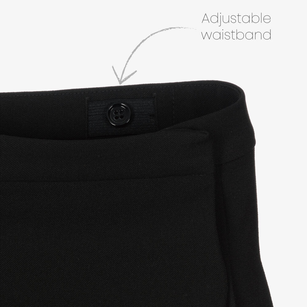 Burberry-Girls Vintage-Inspired Black Check Kilt | Childrensalon Outlet