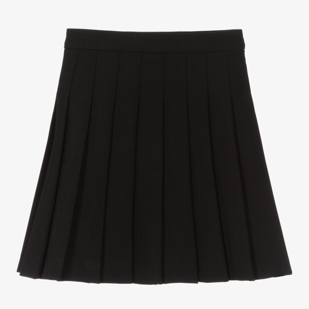 Burberry-Girls Vintage-Inspired Black Check Kilt | Childrensalon Outlet