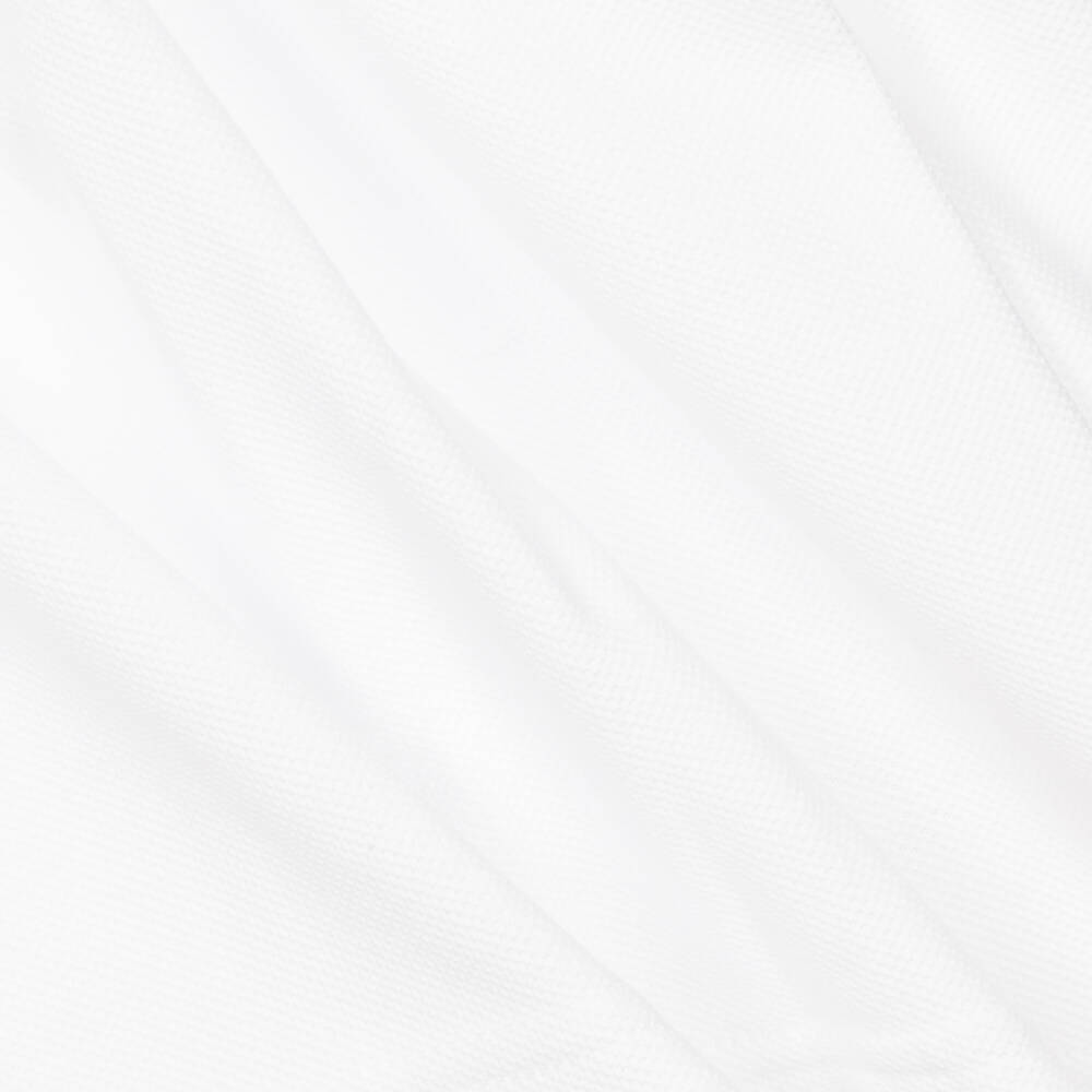 Burberry-فستان بولو قطني أبيض للبنات | Childrensalon Outlet