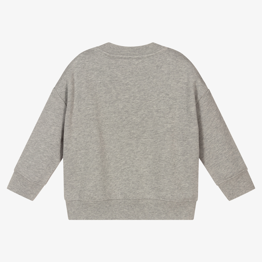 Burberry Grey Cotton Deer Sweatshirt