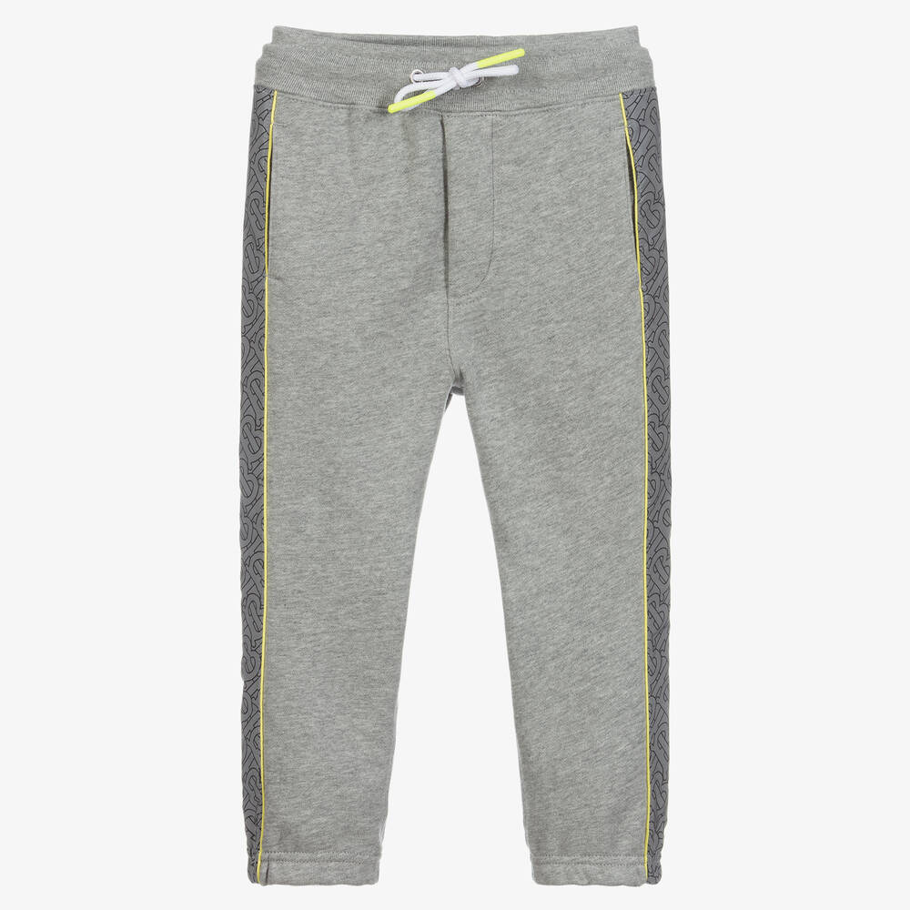 Burberry - Серые хлопковые спортивные брюки | Childrensalon