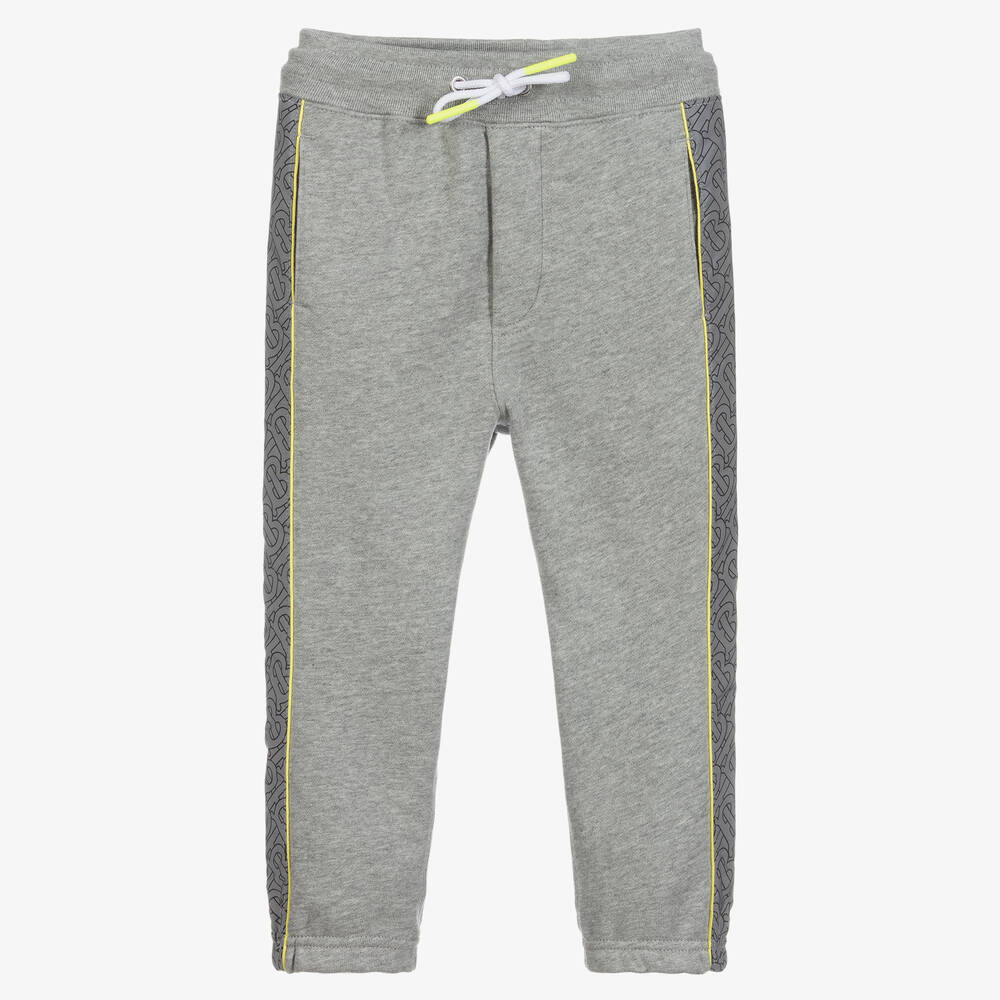 Burberry - Grey Cotton Joggers | Childrensalon