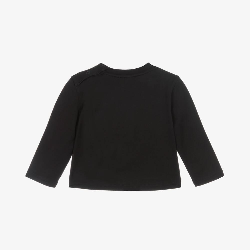 Burberry-Infant Boys Black Jersey Shirt | Childrensalon Outlet