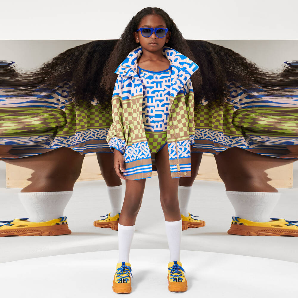 Burberry-Montage Print Nylon Jacket | Childrensalon Outlet
