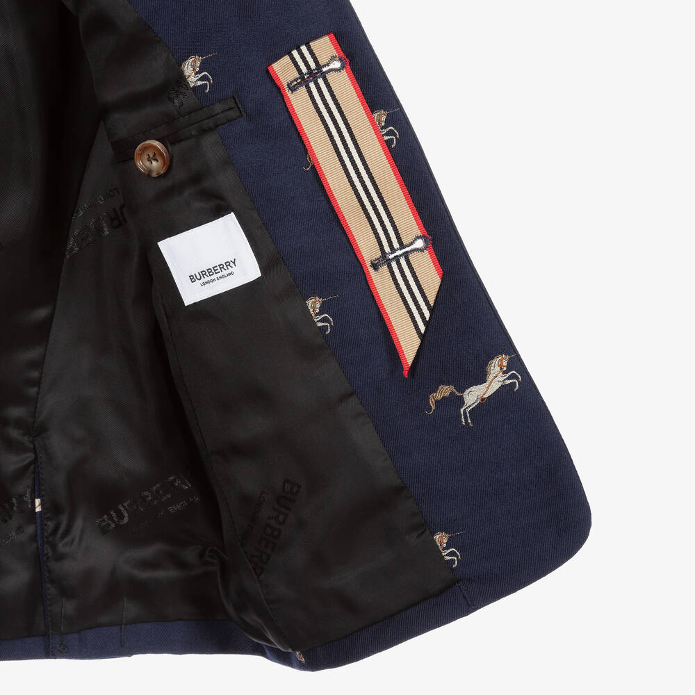 Burberry navy blazer deals