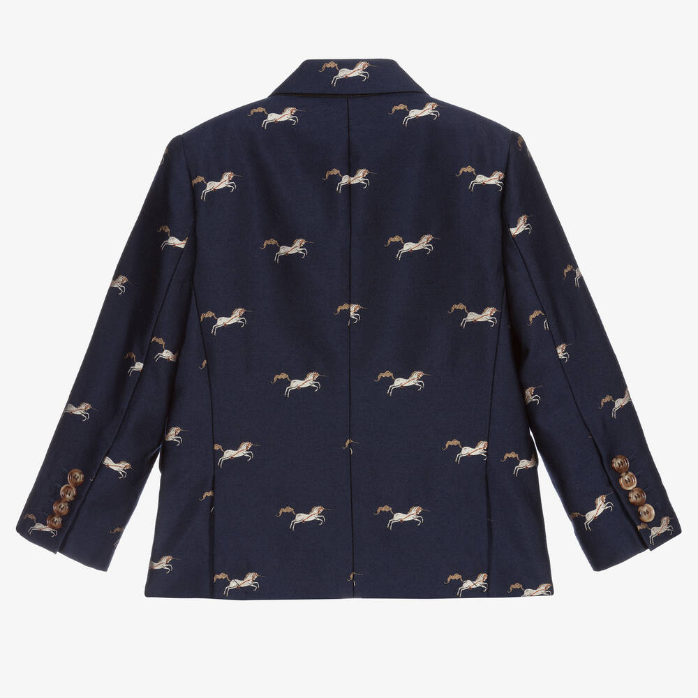 Burberry blue blazer shop