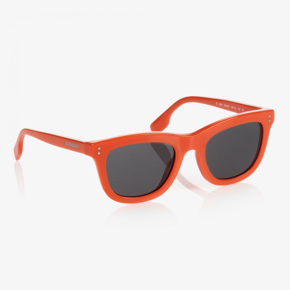 Burberry - Orange Logo Sunglasses | Childrensalon