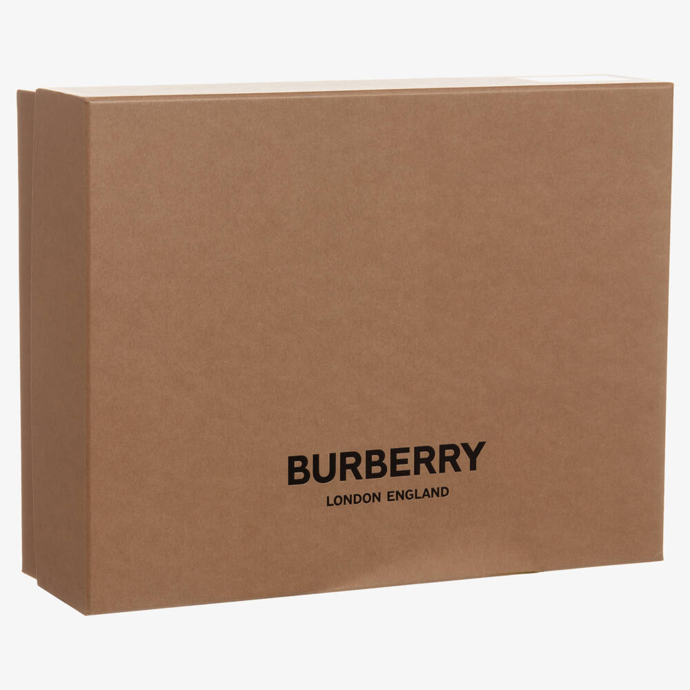 Burberry-Pink 3 Piece Romper Gift Set | Childrensalon Outlet