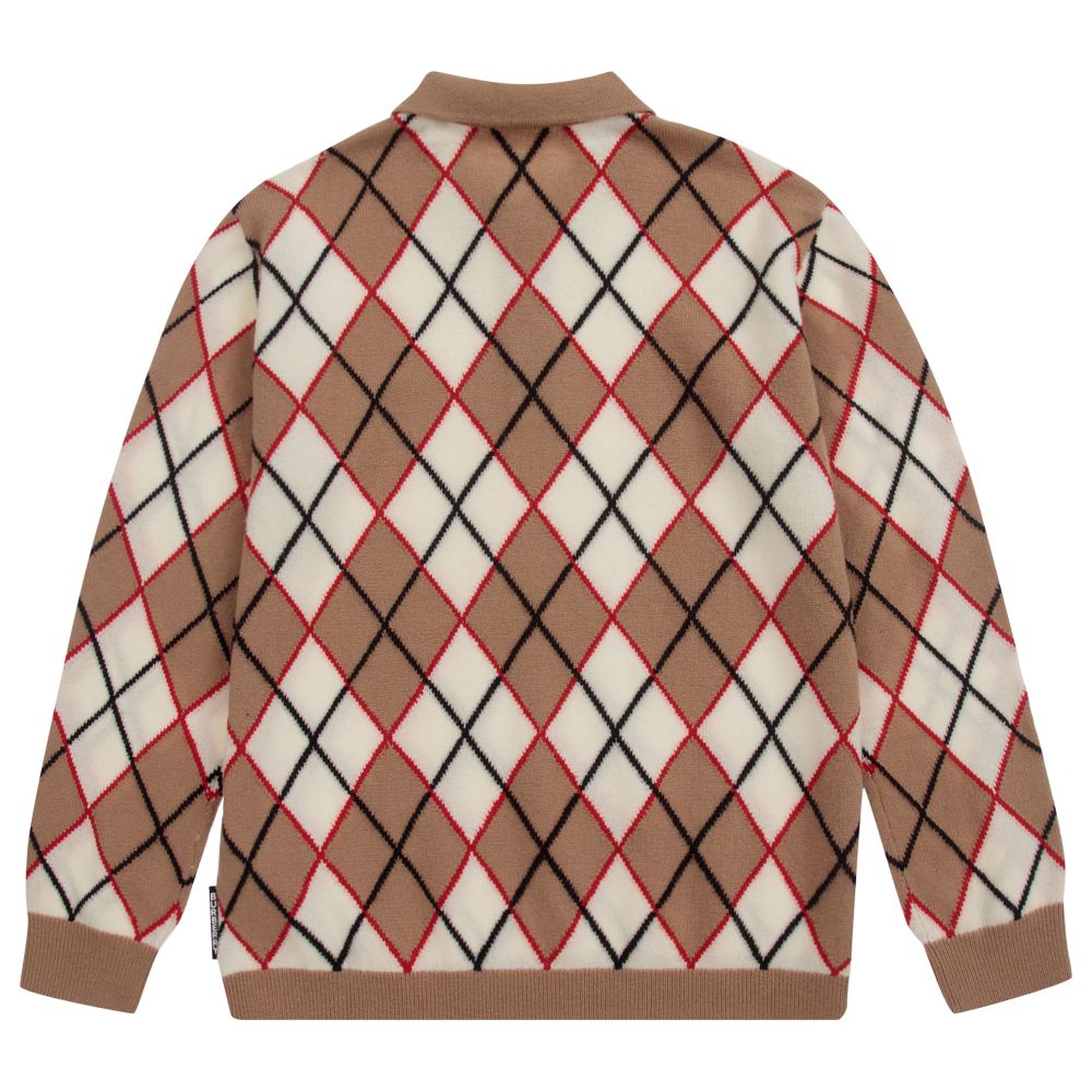 Burberry - Teen Beige Argyle Sweater | Childrensalon Outlet