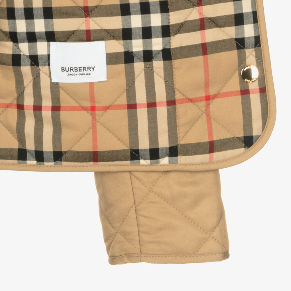 Burberry-Teen Beige Quilted Jacket | Childrensalon Outlet