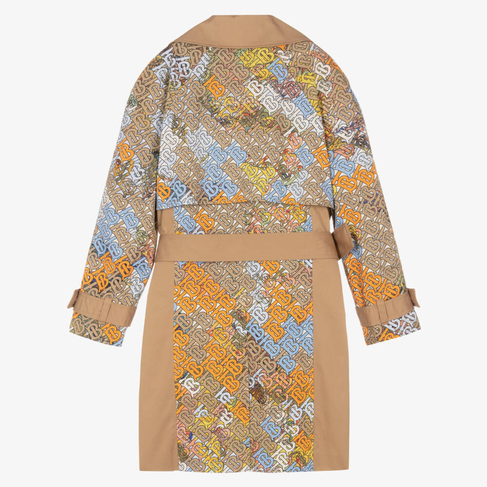 Burberry-معطف ترنش بيج فاخر للمراهقين | Childrensalon Outlet