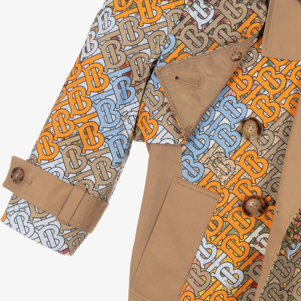 Burberry-معطف ترنش بيج فاخر للمراهقين | Childrensalon Outlet