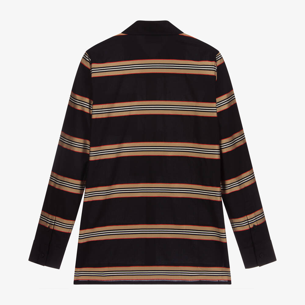 Burberry striped shirt clearance