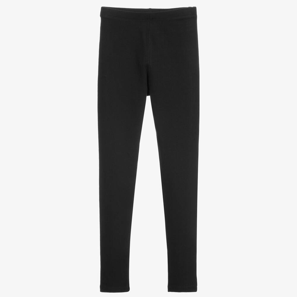 Burberry - Legging noir à logo Ado | Childrensalon