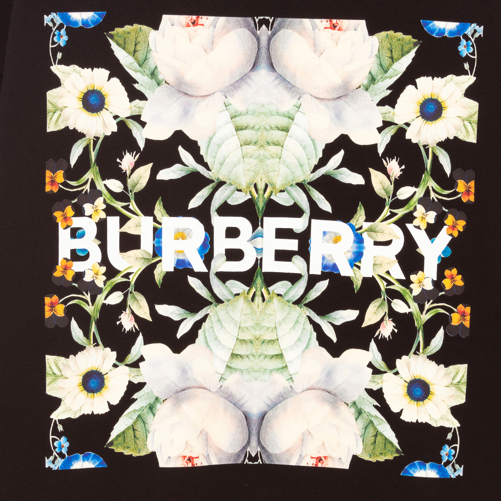 Burberry-Черный свитшот для подростков | Childrensalon Outlet