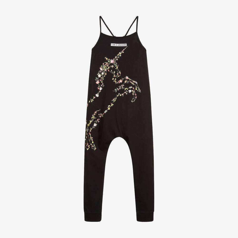 Burberry - Teen Black Unicorn Jumpsuit | Childrensalon