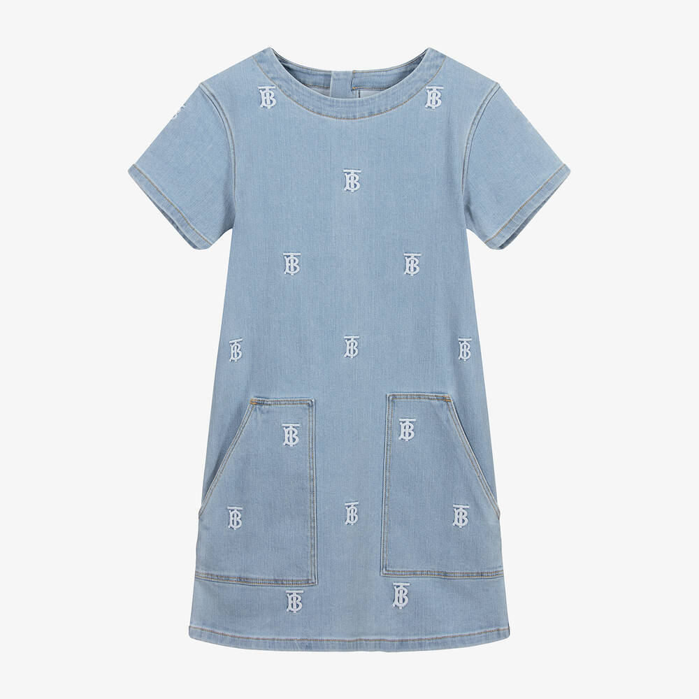 Burberry - Robe bleue en denim Ado | Childrensalon