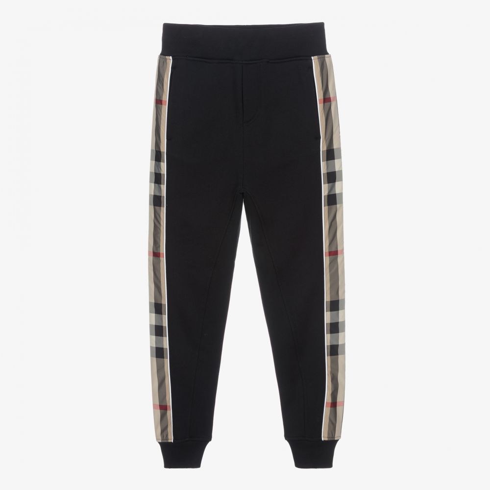 Burberry black joggers shop