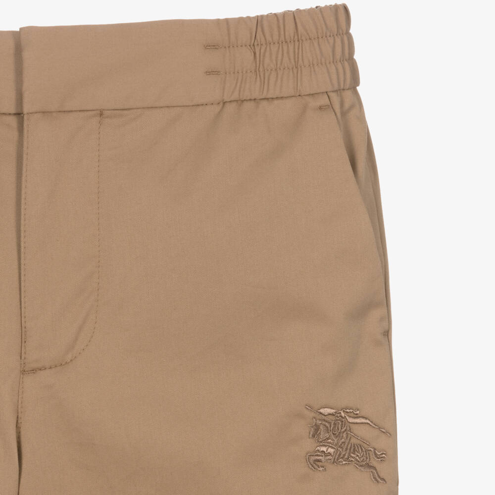 Burberry-Teen Boys Classic Beige Twill Pants | Childrensalon Outlet