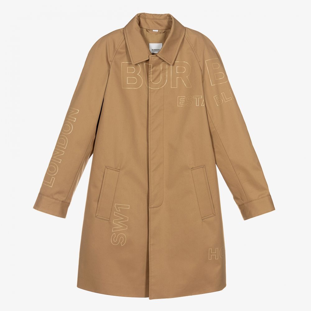 Burberry - Dunkelbeiger Teen Automantel (J) | Childrensalon