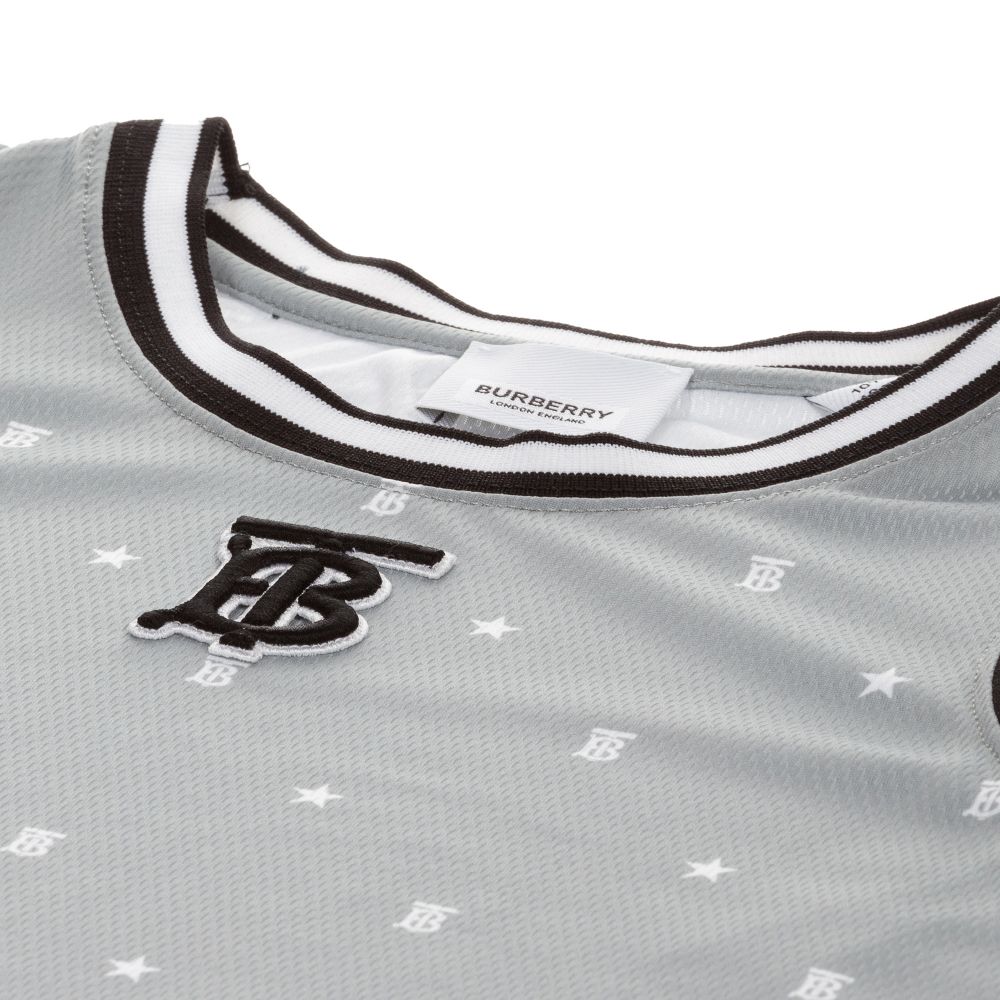 Burberry vest shop kids grey