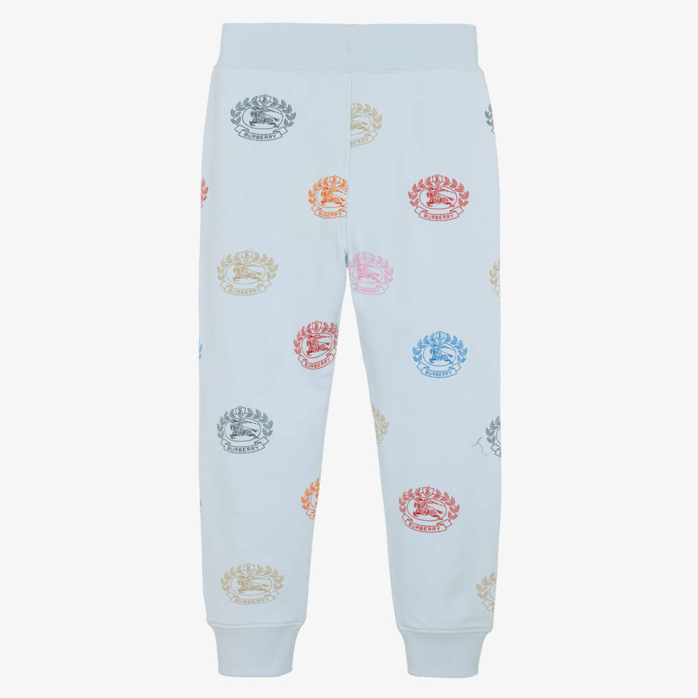 Burberry-Teen Boys Pale Blue Logo Joggers | Childrensalon Outlet