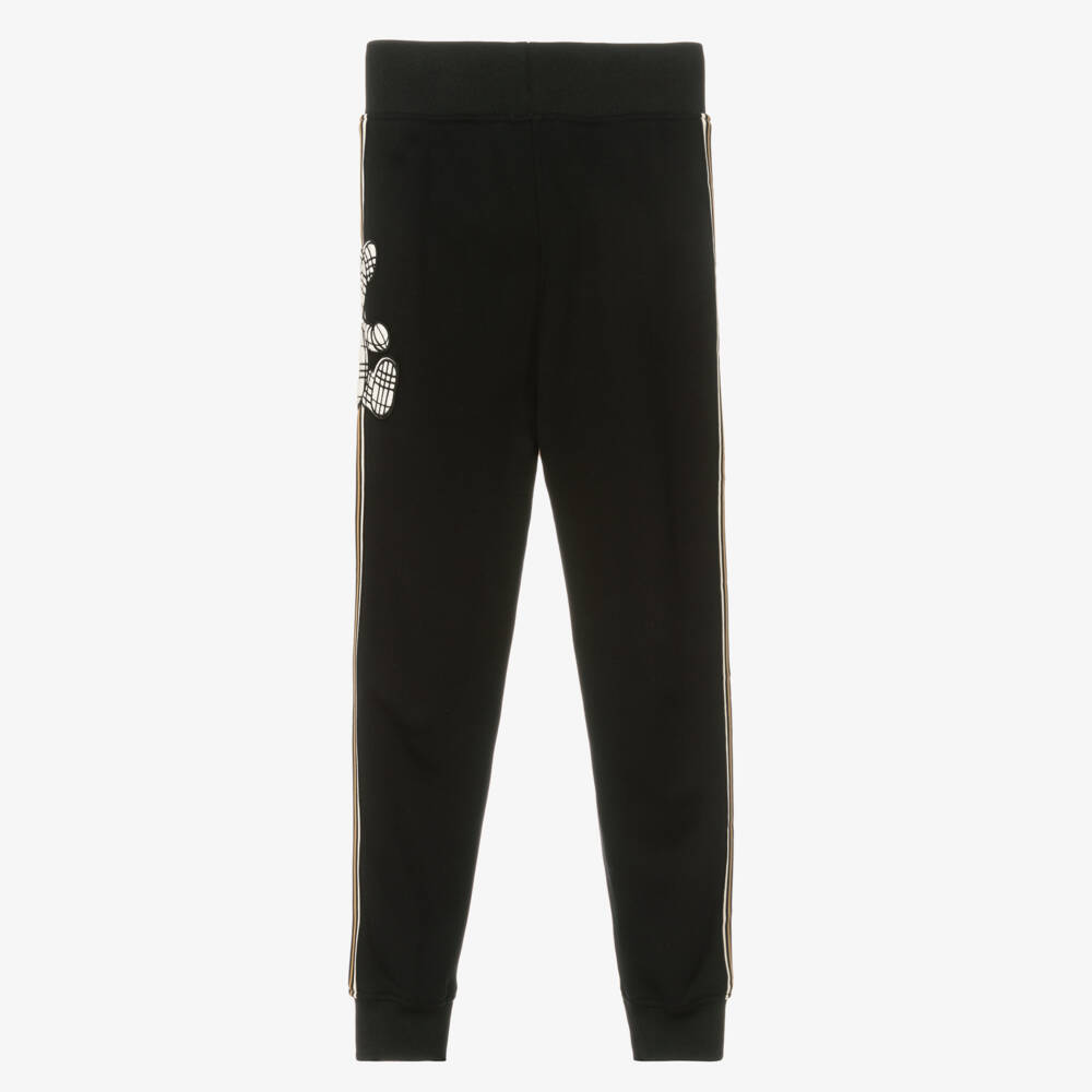 Burberry-Подростковые мягкие бежевые брюки с медведем для мальчиков | Childrensalon Outlet