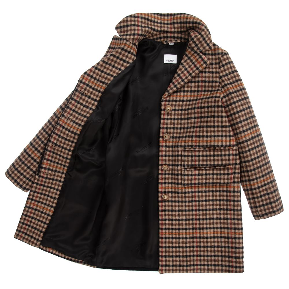 Burberry coat logo top