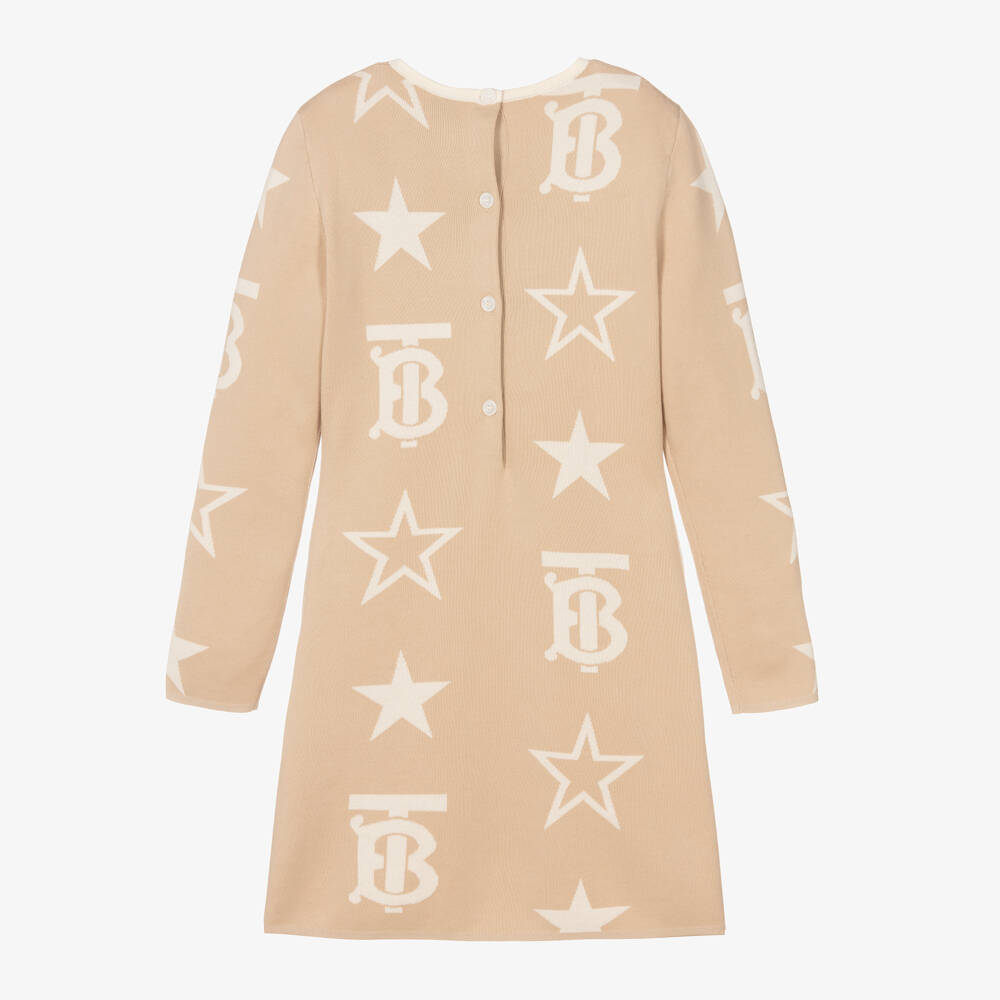 Burberry-Teen Girls Almond Star Knit Dress | Childrensalon Outlet
