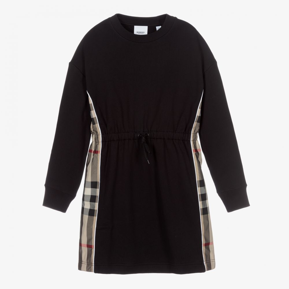 Burberry - Teen Girls Black Cotton Dress | Childrensalon