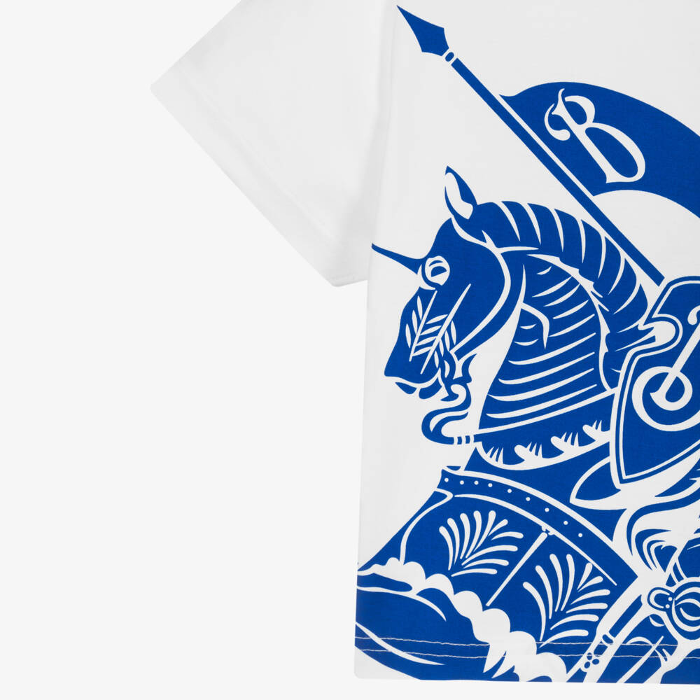 Burberry-Teen Girls Cobalt Equestrian Tee | Childrensalon Outlet