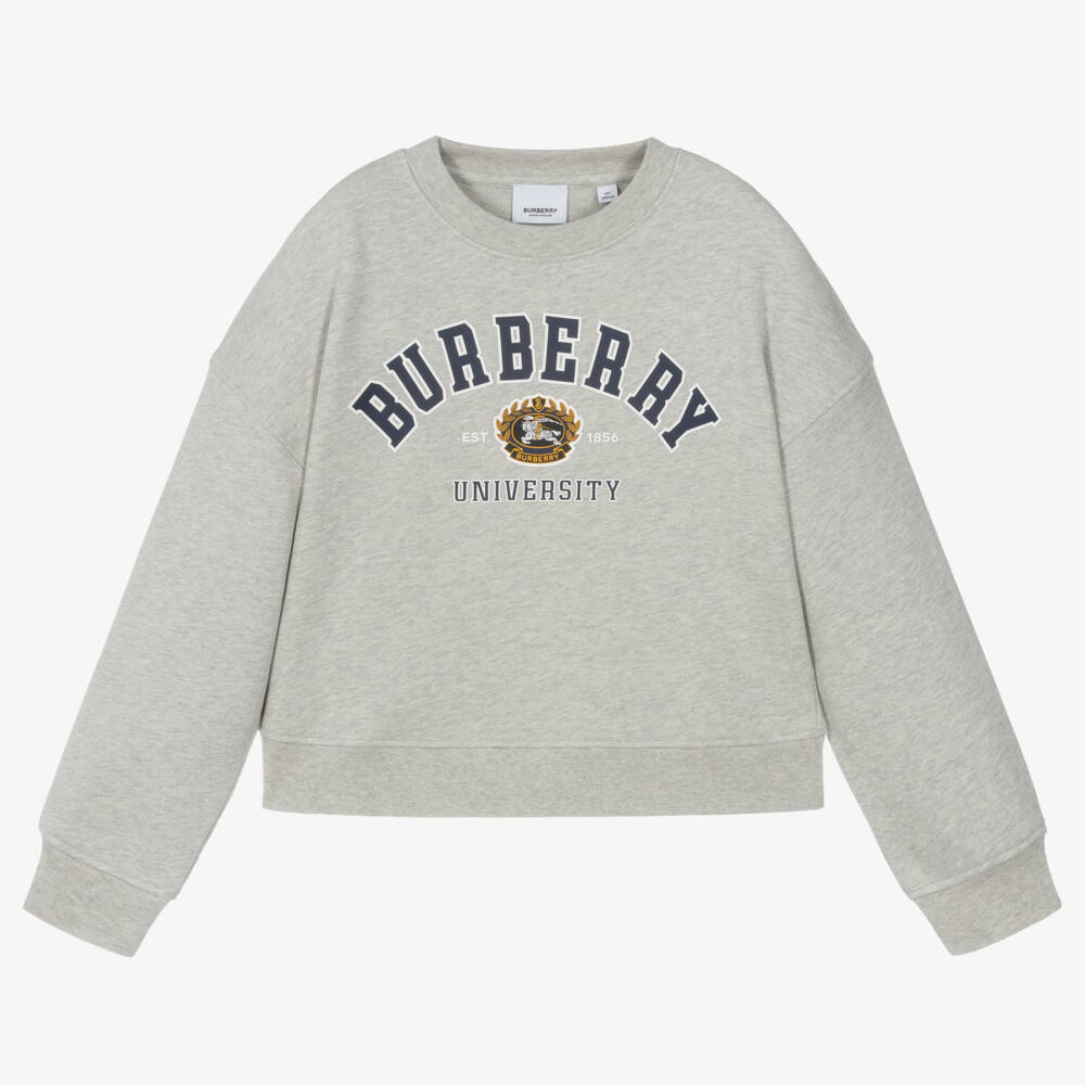Burberry-Teen Girls Isla Varsity Top | Childrensalon Outlet
