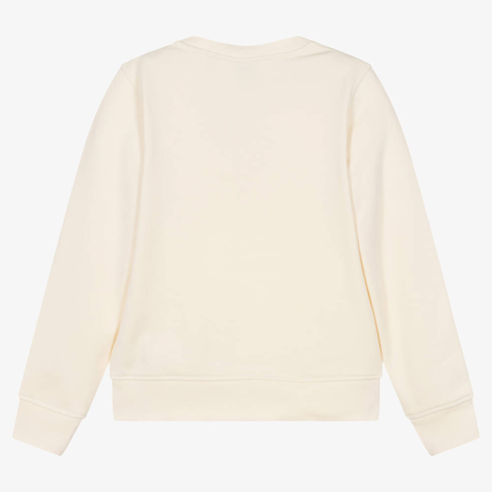 Burberry-Teen Girls Ivory Logo Pullover | Childrensalon Outlet
