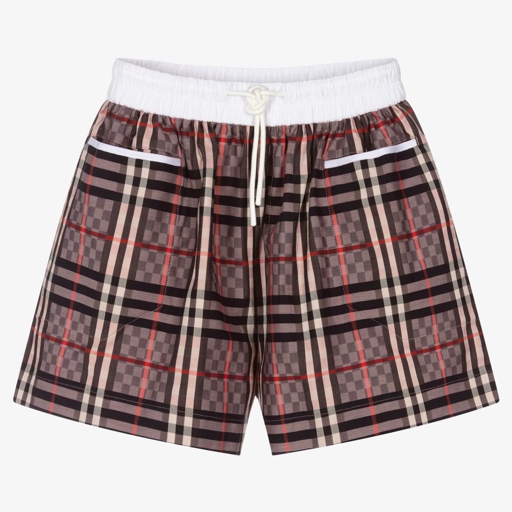 Burberry shorts kids best sale red
