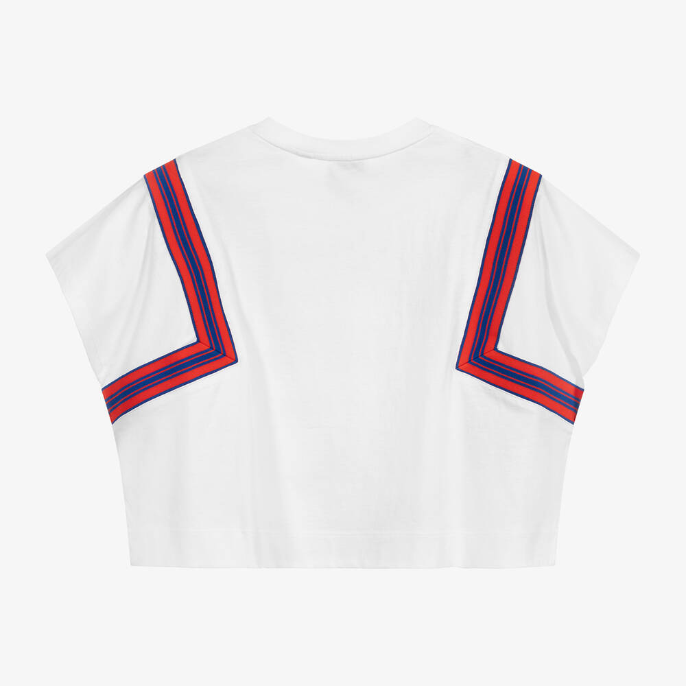 Burberry Teen Girls White Logo T Shirt