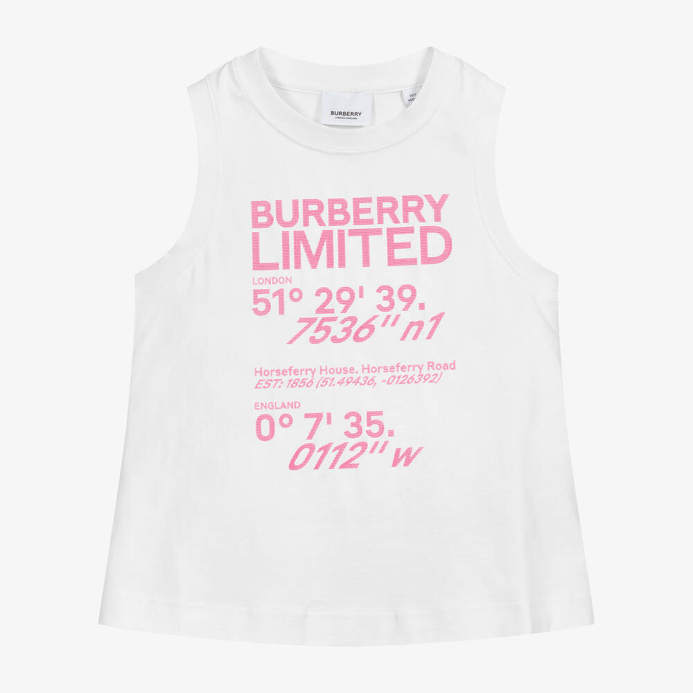 White burberry top cheap
