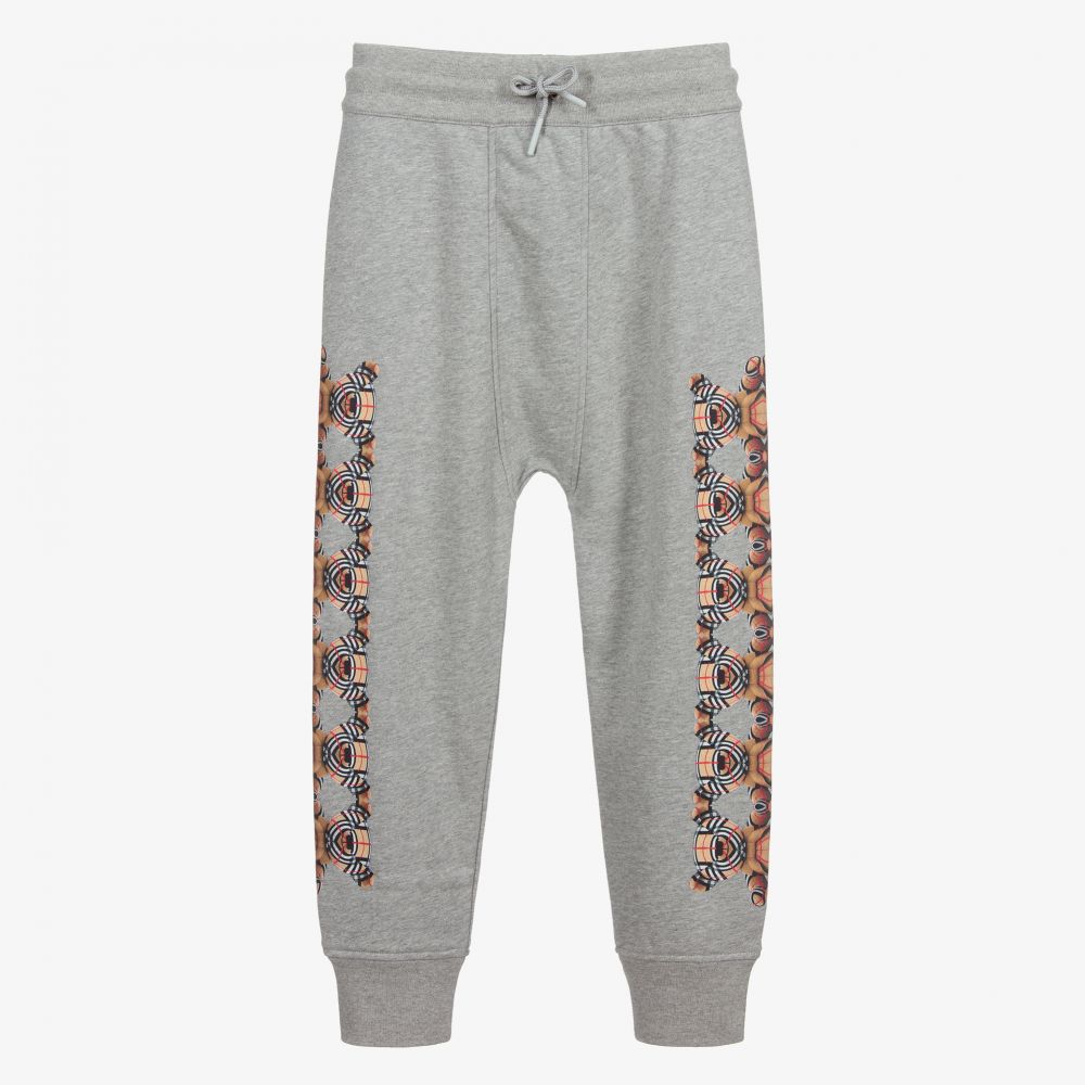 Burberry - Graue Teen Jogginghose mit Bären-Print | Childrensalon