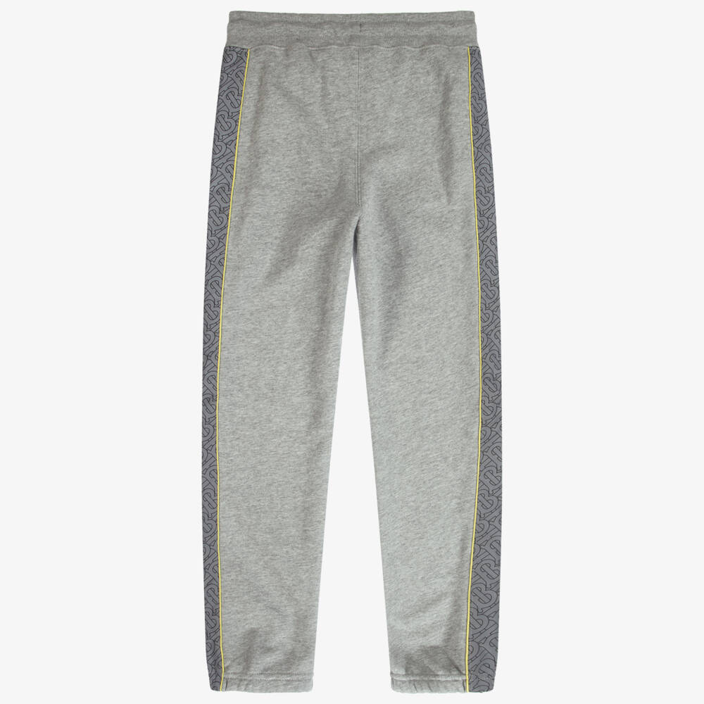 Burberry-Teen Grey Logo Joggers | Childrensalon Outlet