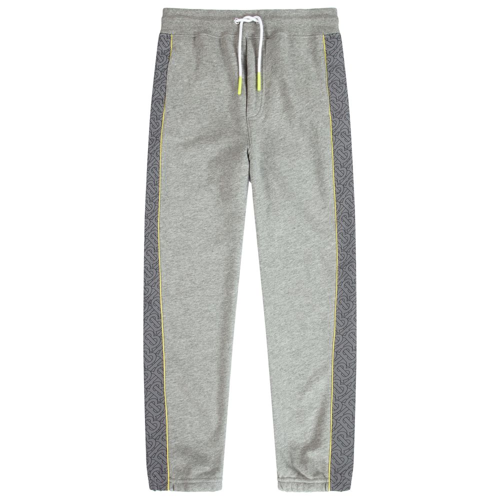 Burberry - Teen Grey Logo Joggers | Childrensalon